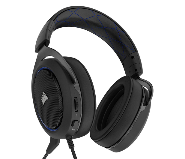 Corsair HS50 Stereo Gaming Headset (niebieskie) - 395038 - zdjęcie 4